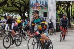 Apache Corp employee participates in the 2019 Tour de Houston.