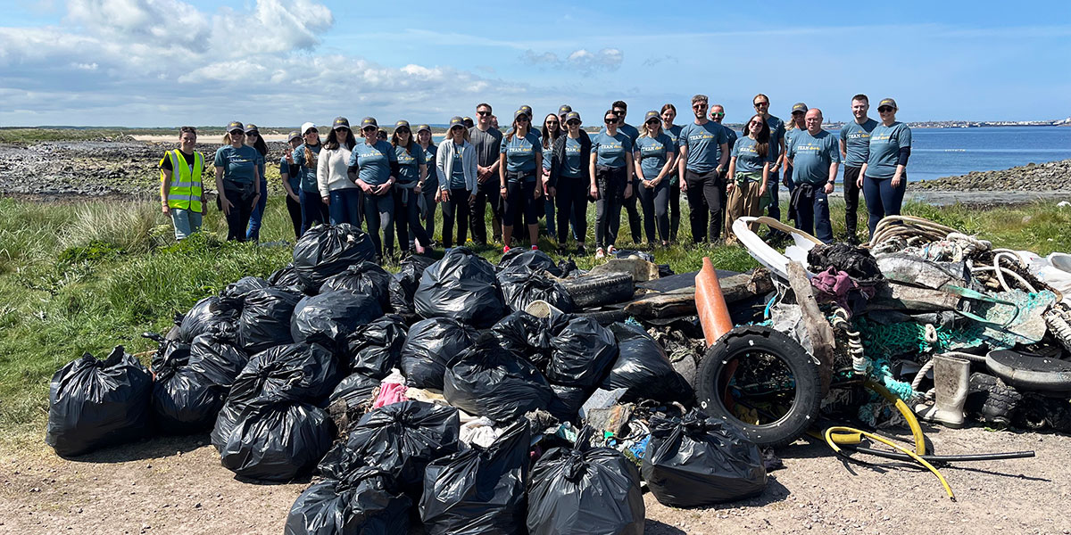 Team Apache Tackles Beach Litter on World Ocean Day