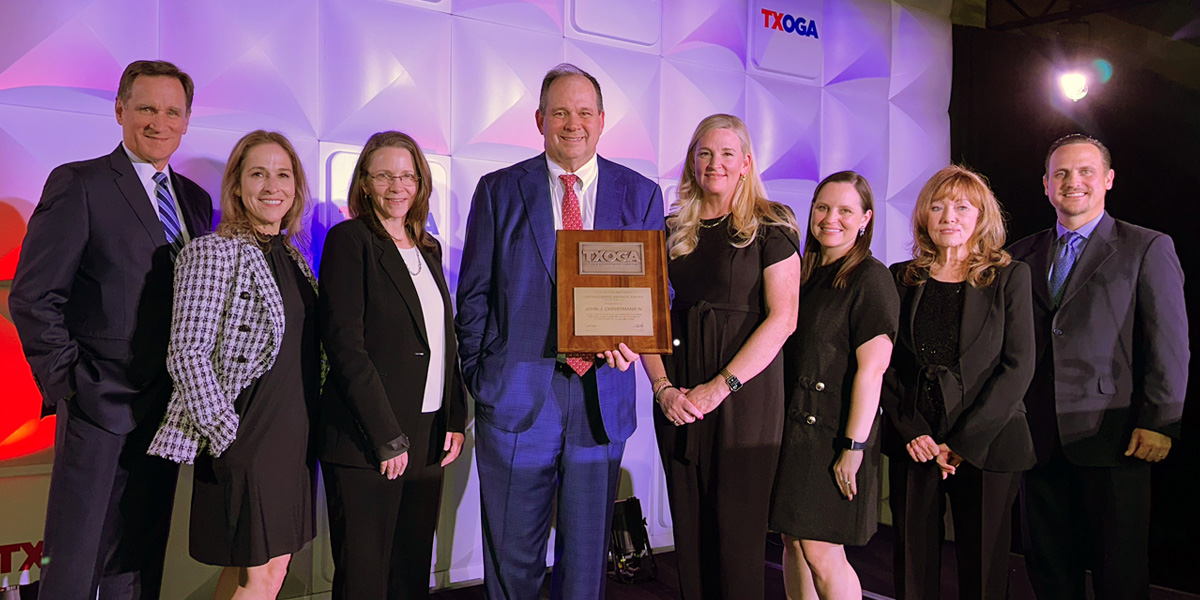 APA CEO John Christmann Receives TXOGA Distinguished Service Award